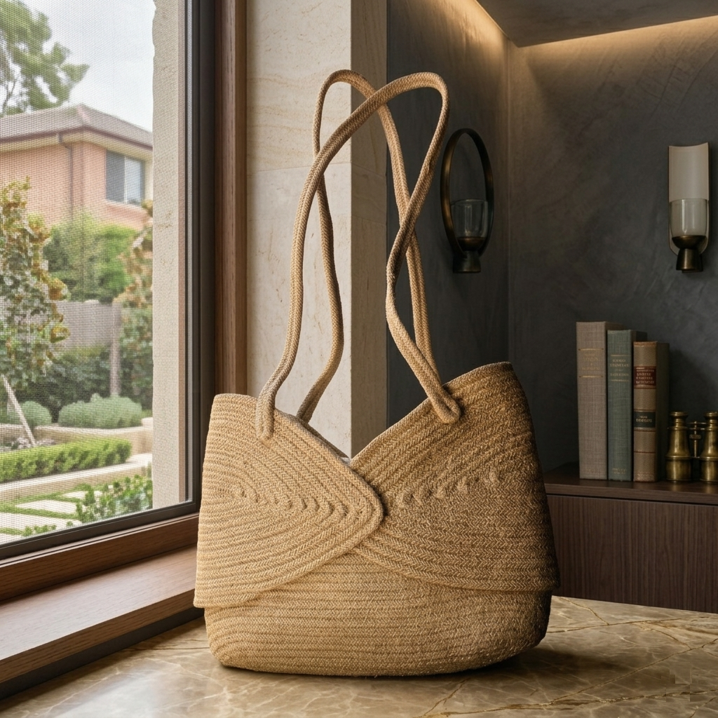 Handwoven Jute Shoulder Bag